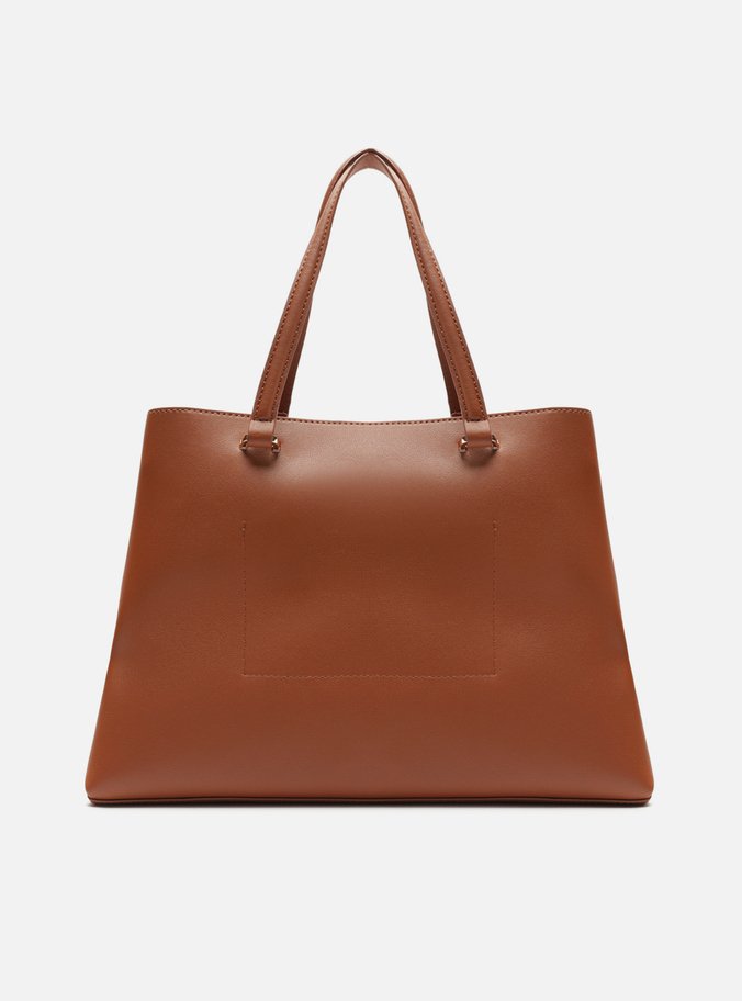 Bolsa Shopping Marrom Grande Básica