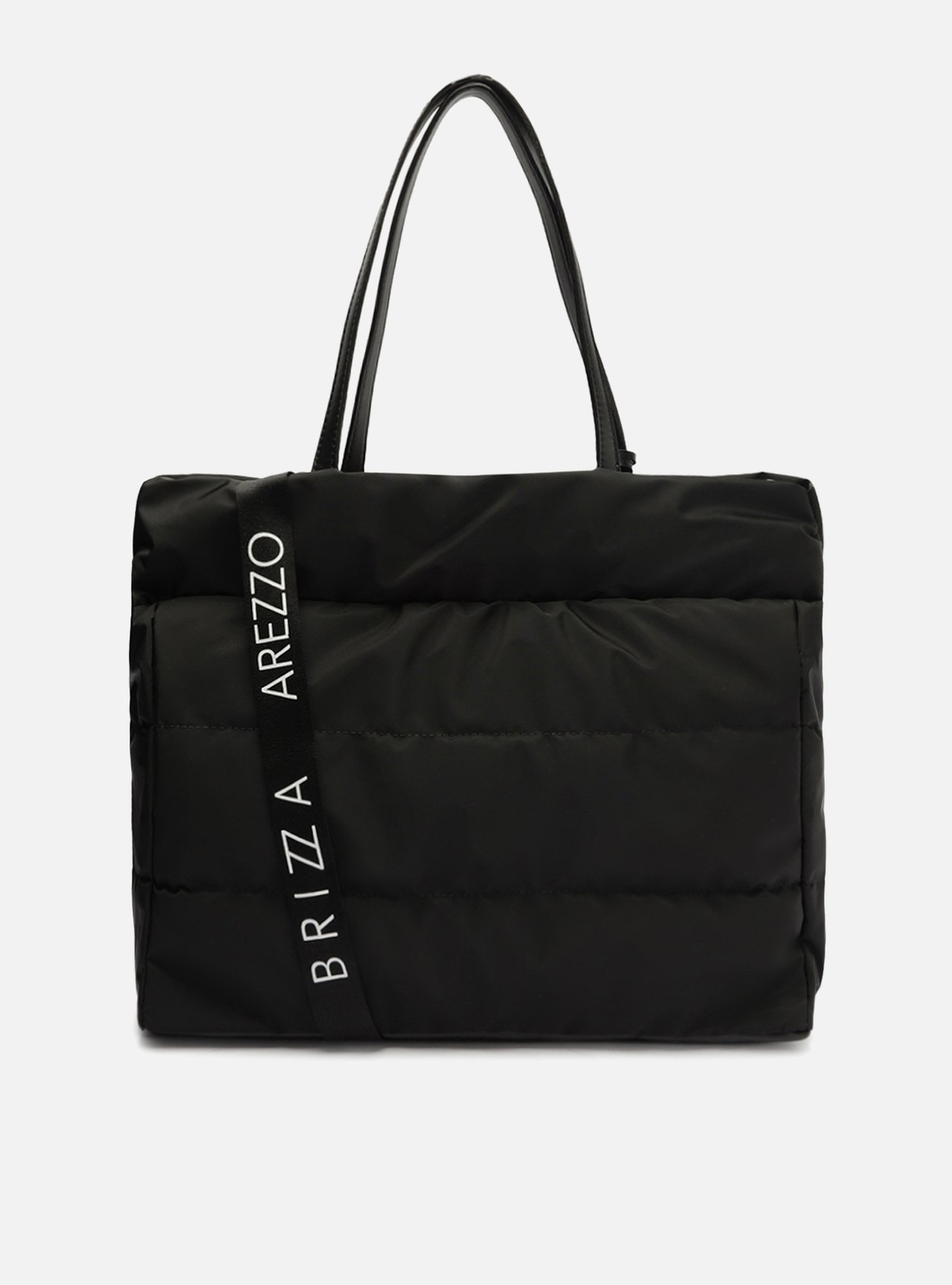 Bolsa Shopping Preta Nylon Gigi Grande — foto 3