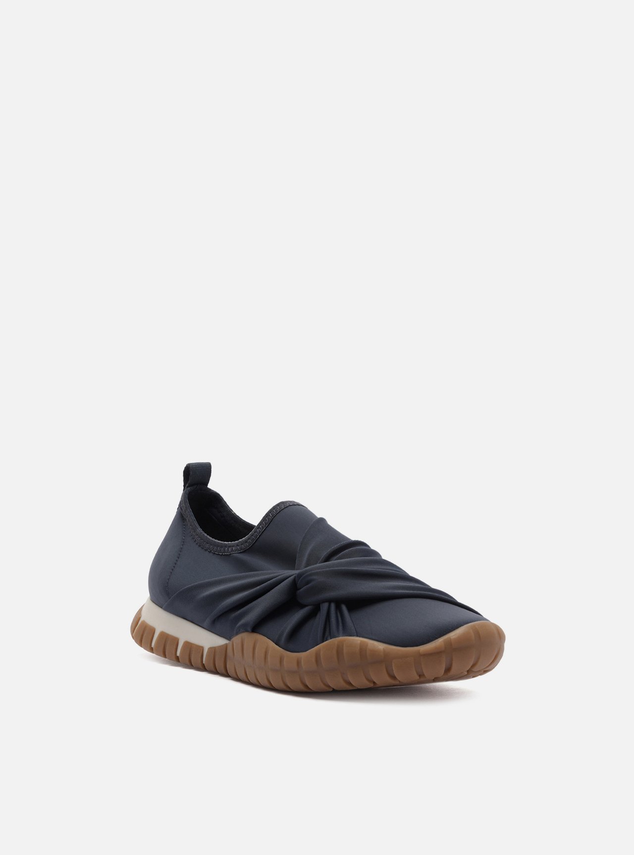 Tênis Slip On Azul Tecido Sola Emborrachada — foto 2