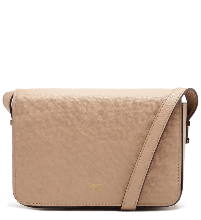 Bolsa Tiracolo Paula Pequena Nude Crema