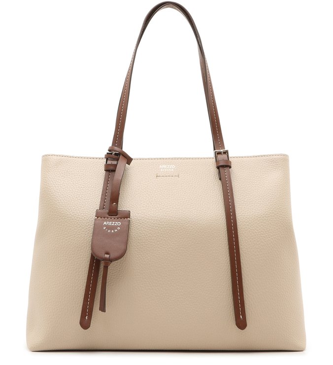 Bolsa Shopping Branca Aline Grande