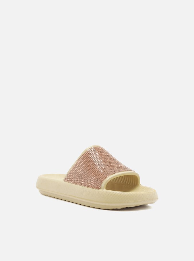 Sandália Off-White Salto Rasteiro