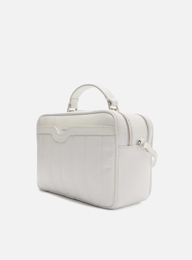 Bolsa Tiracolo Branca Couro Francine Média
