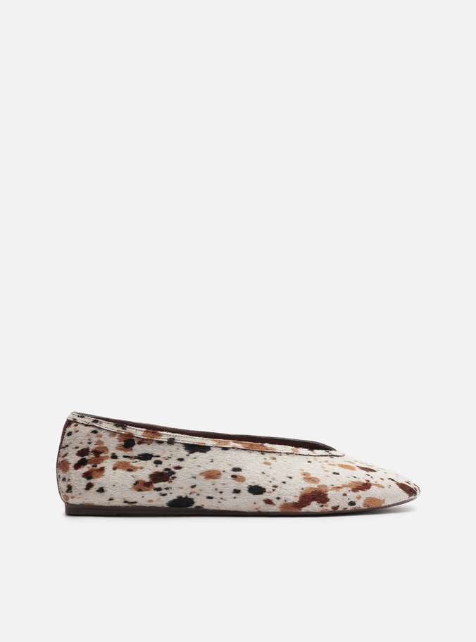 Sapatilha Animal Print Bico Redondo
