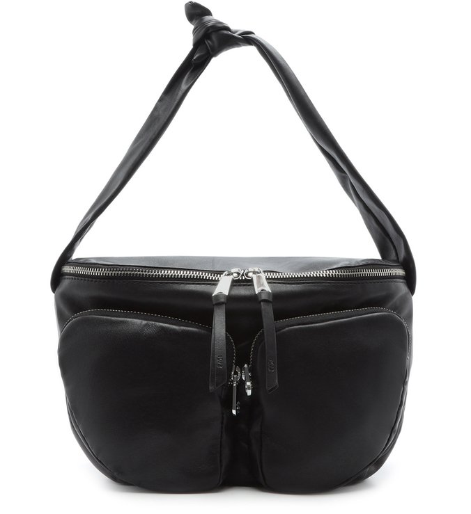 Bolsa Hobo Couro Greta Grande Preta