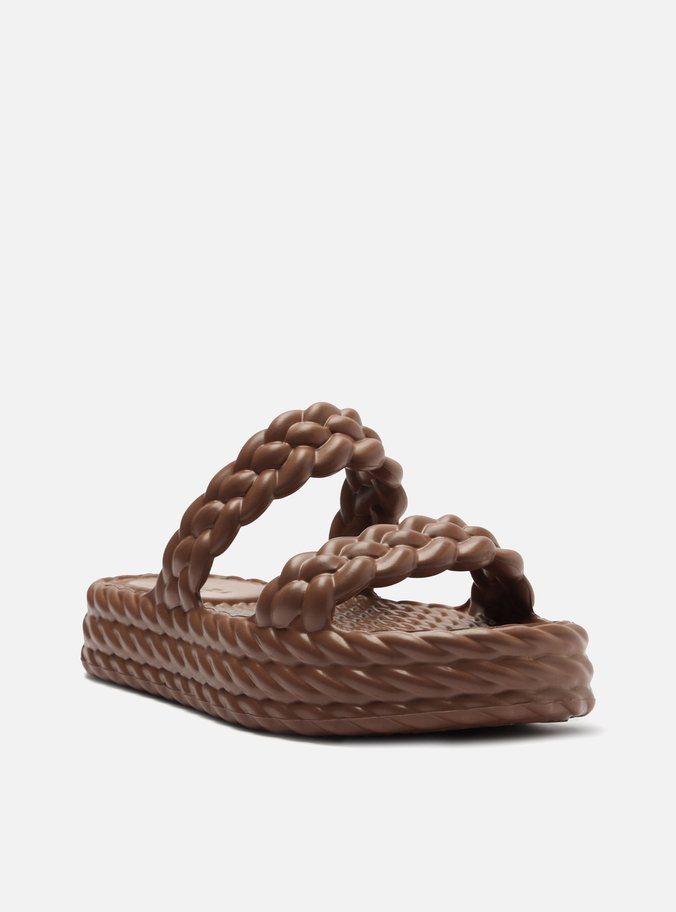 Sandália Marrom Flatform Marrocos Up