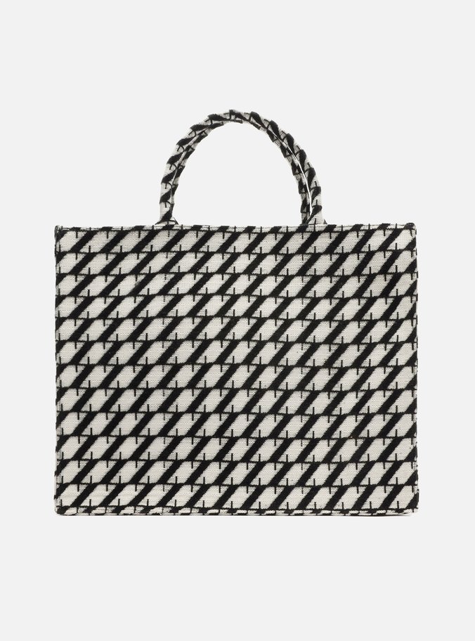 Bolsa Shopping Preta Grande ZZ Graphic