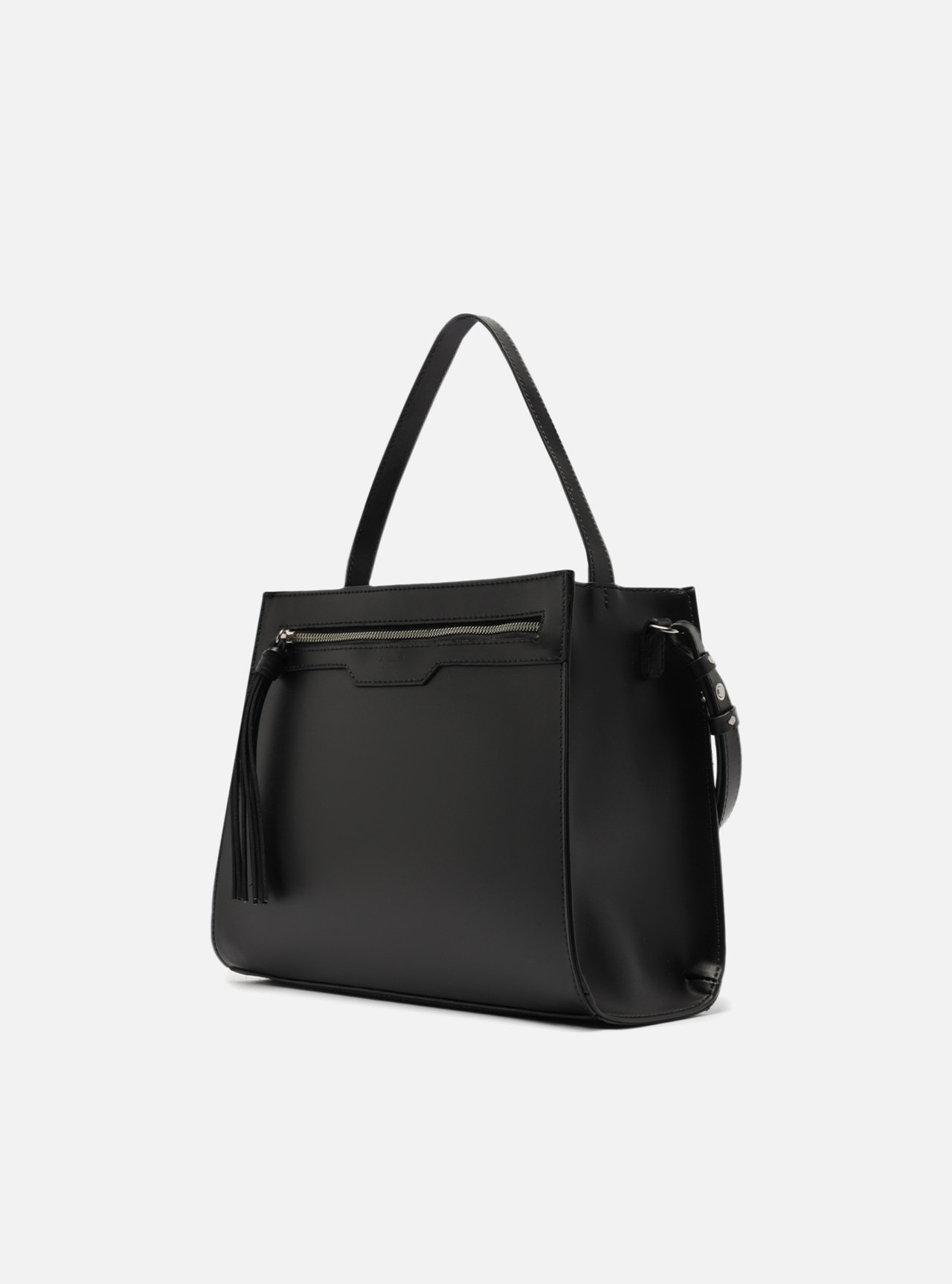 Bolsa Tote Preta Pietra Média — foto 2