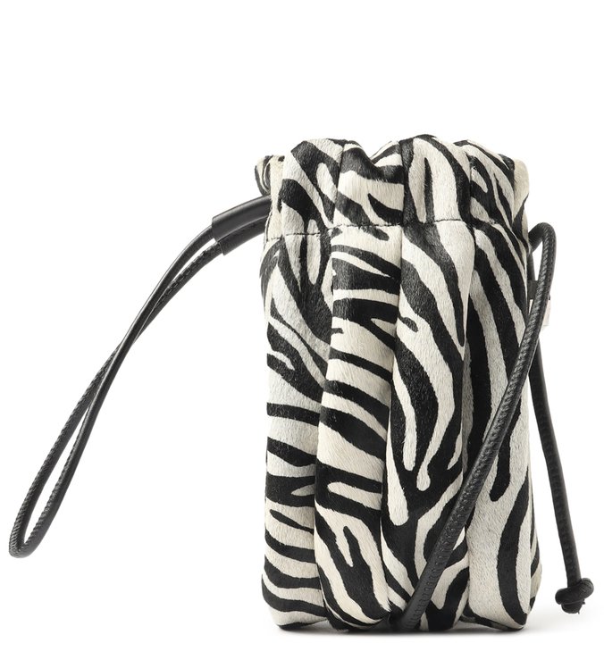 Mini Bolsa Animal Print Pelo Paola Zebra