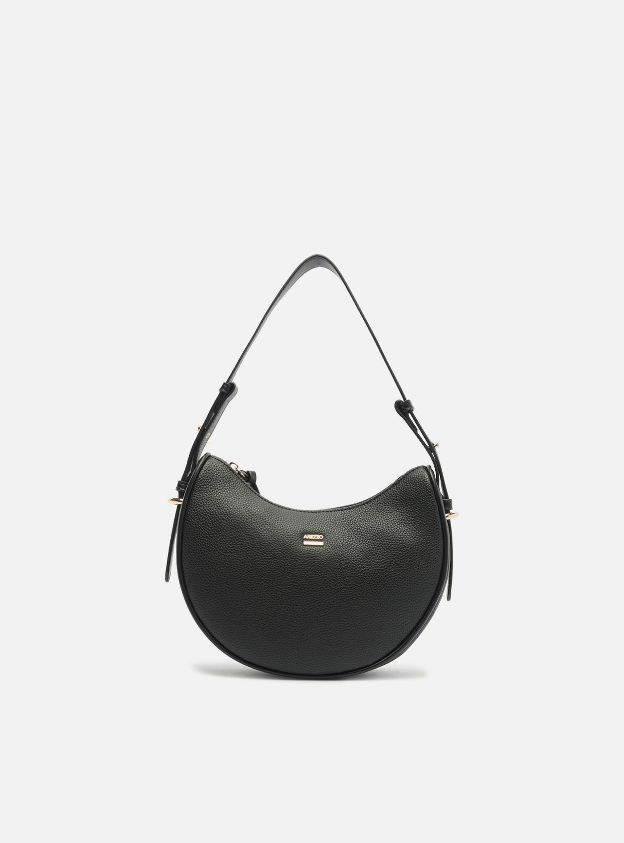 Bolsa Shoulder Preta Pequena Metais — foto 1