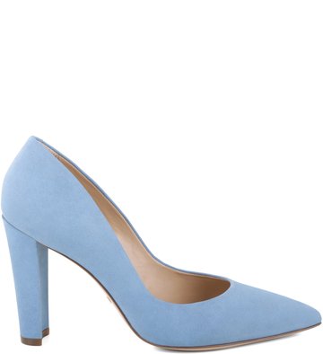 Scarpin Bloco Nobuck Acqua