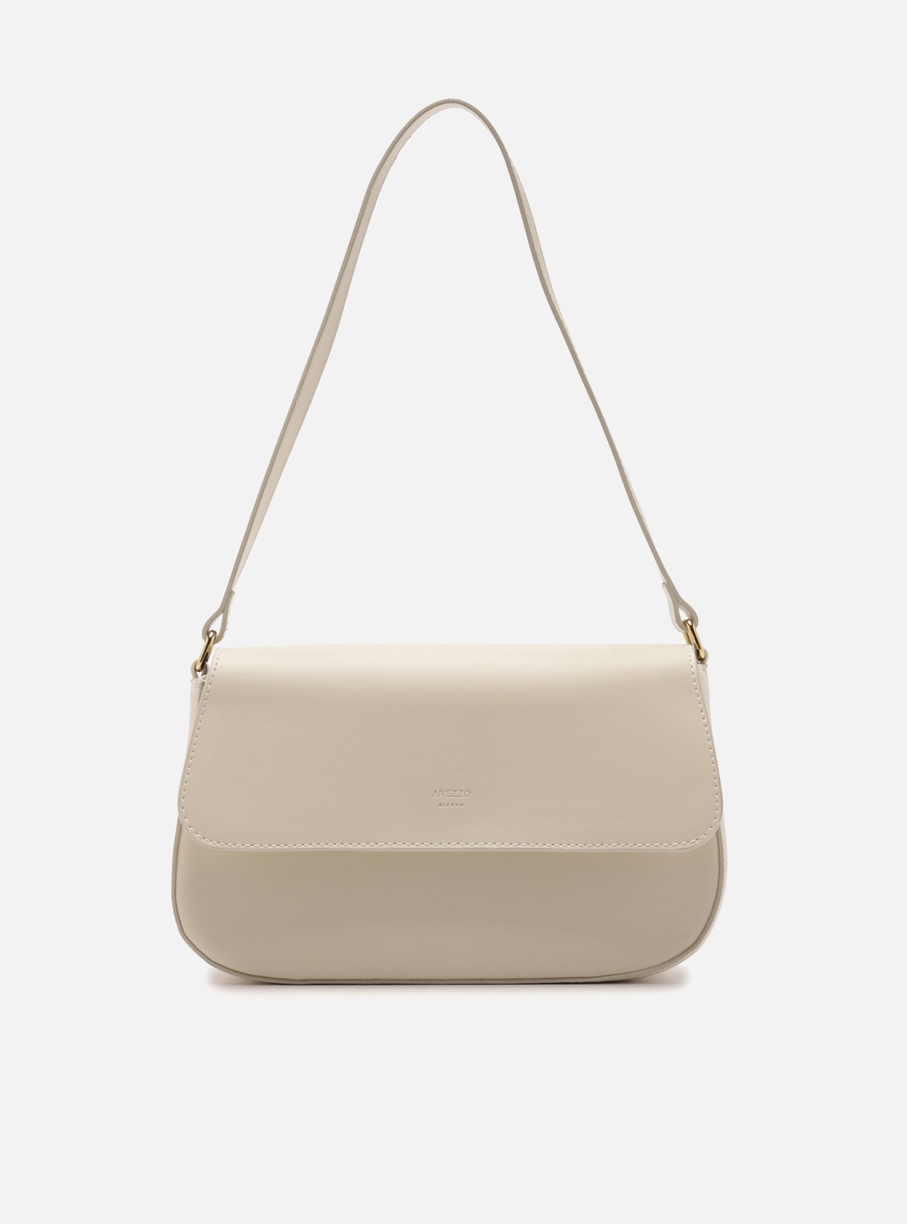 Bolsa Shoulder Branca Média Metais — foto 1