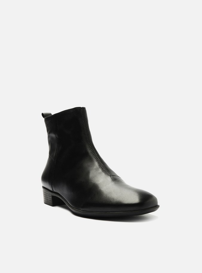 Bota Preta Cano Curto Salto Baixo Minimal