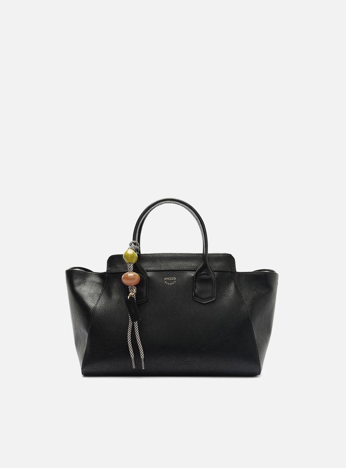 Bolsa Shopping Preta Média Pedraria
