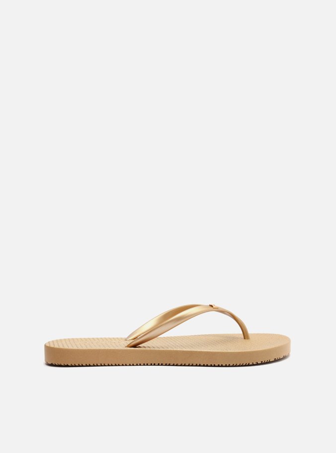 Chinelo de Dedo Injetado Dourado Brizza