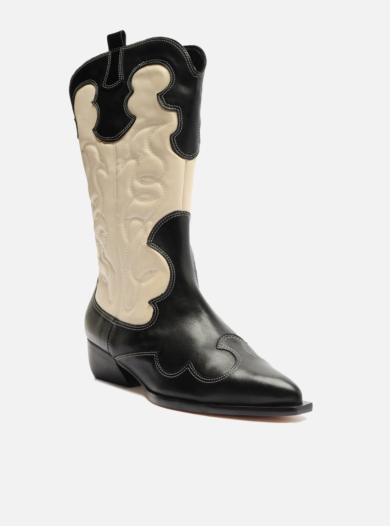 Bota sales cowboy preta