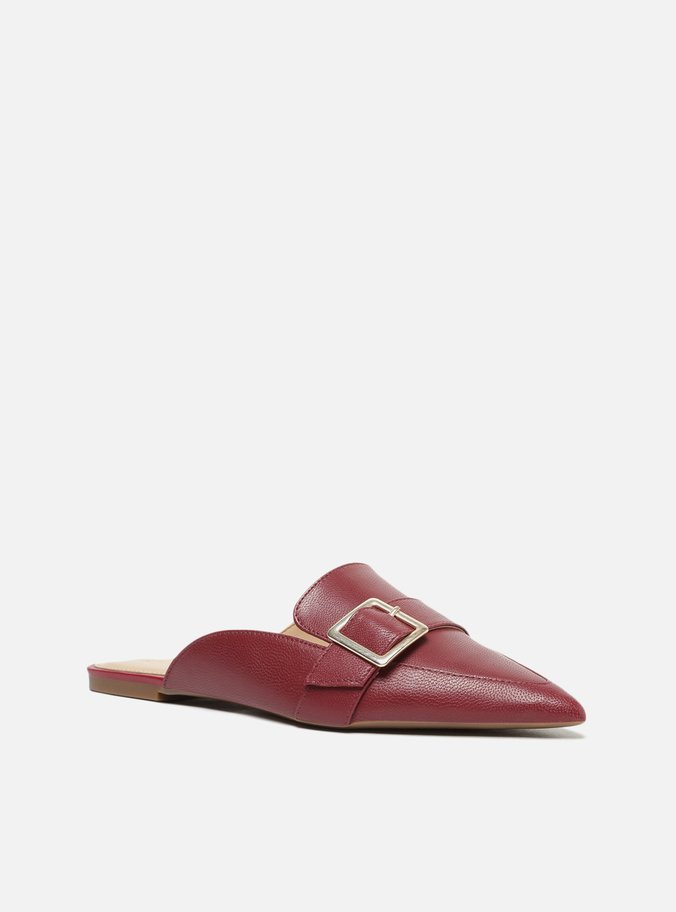 Mule Vermelha Fivela