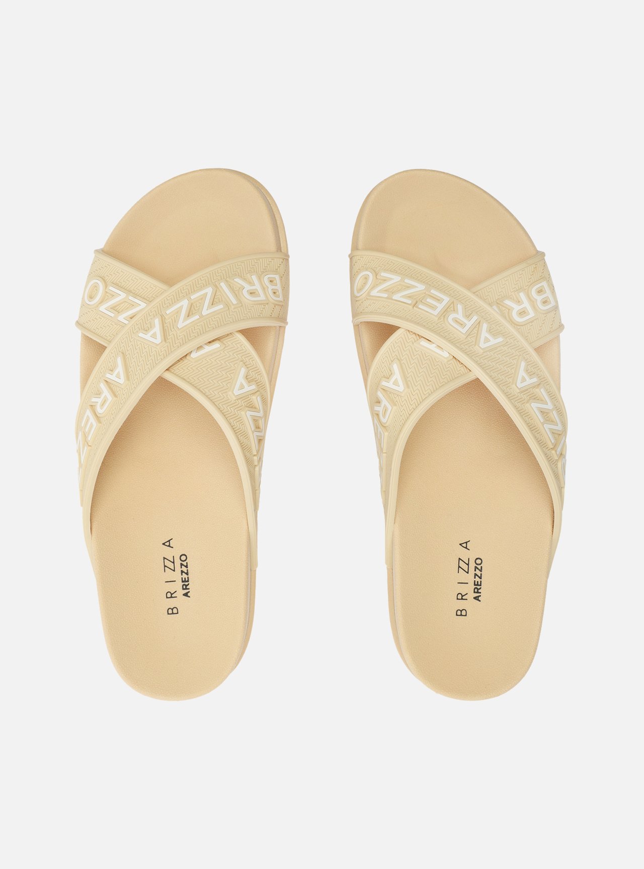 Sandália Papete Off-White Tiras Greta Eletrizzante | Arezzo