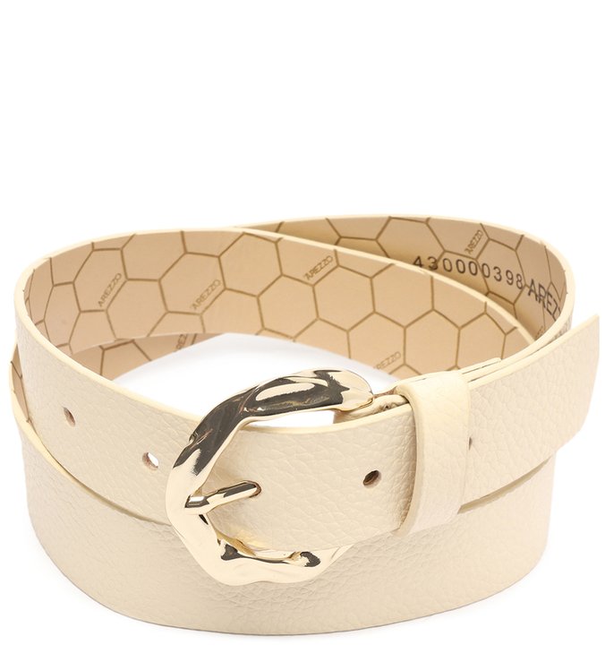 Cinto Off-White Couro Liz