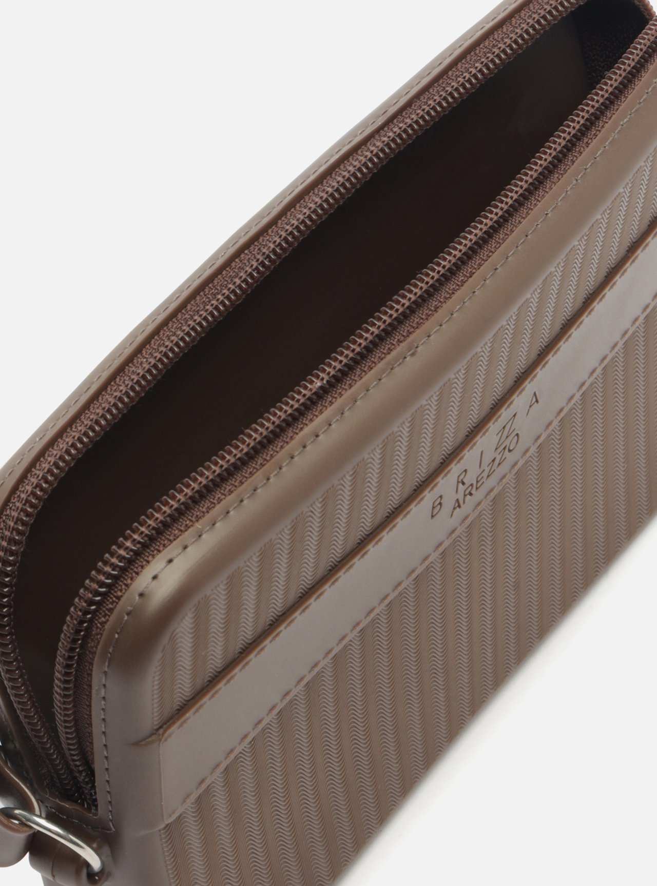 Bolsa Clutch Marrom Pequena Brizza — foto 3