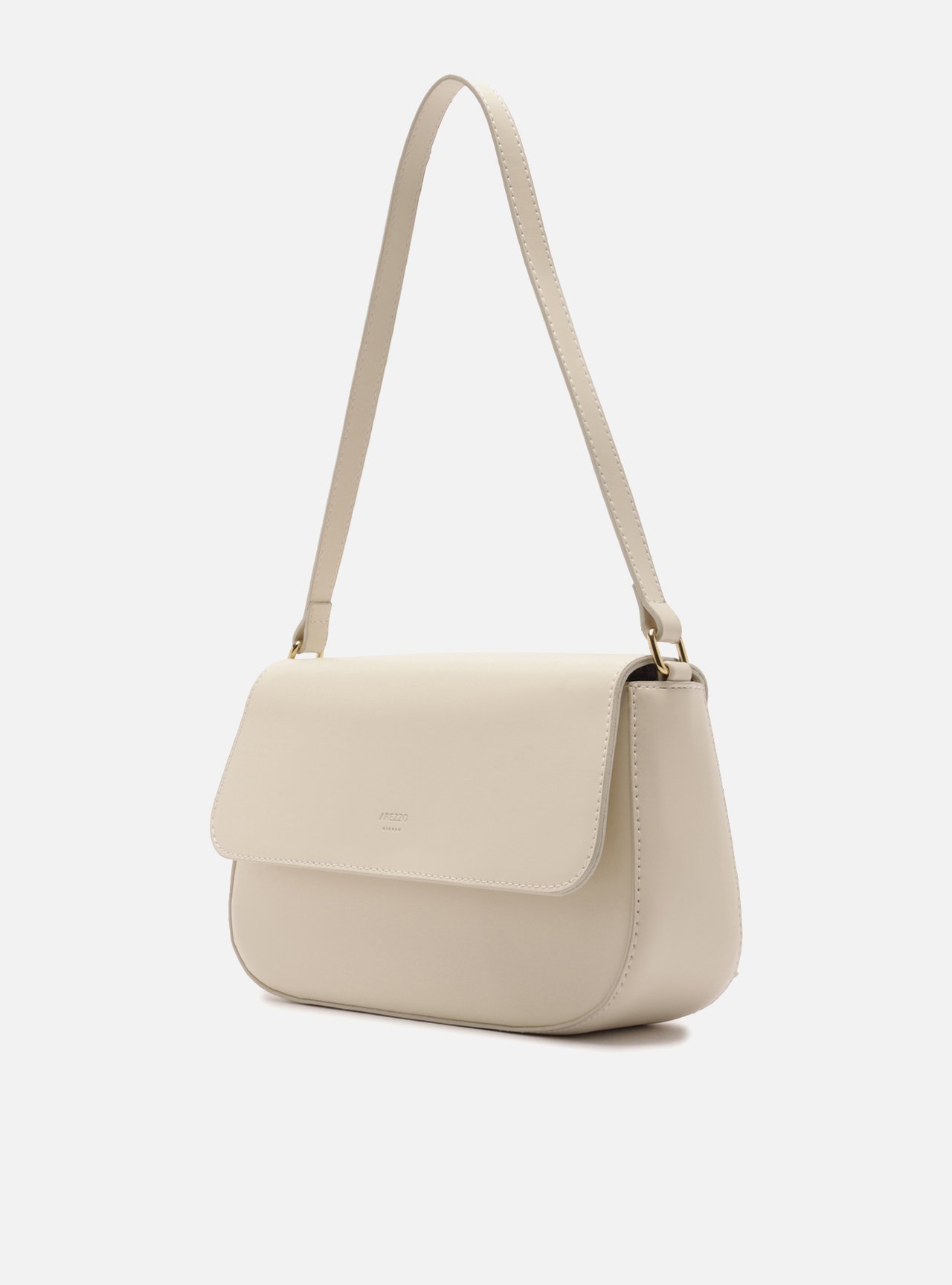 Bolsa Shoulder Branca Média Metais — foto 2