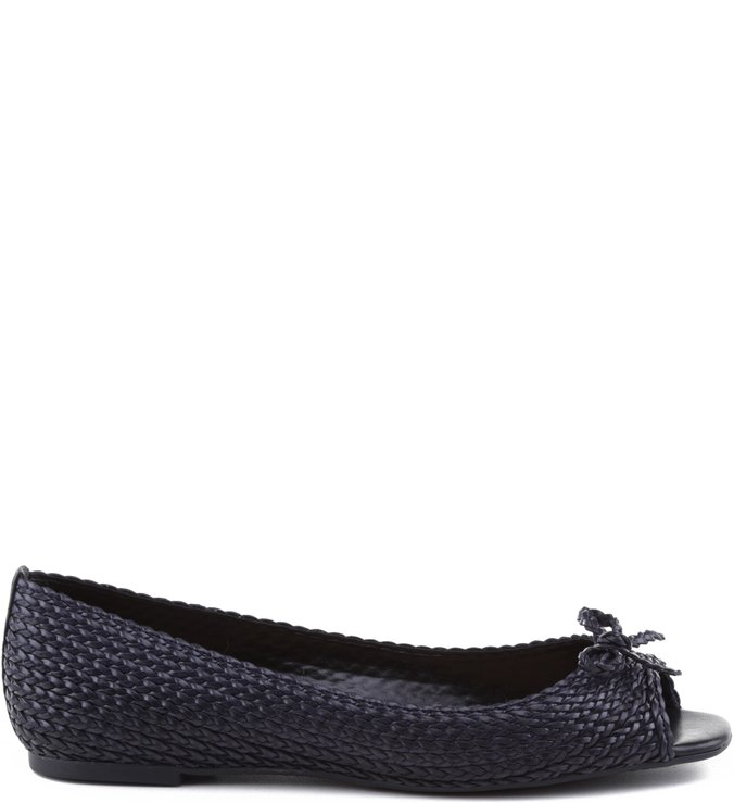Peep Toe Tramadinha Preta