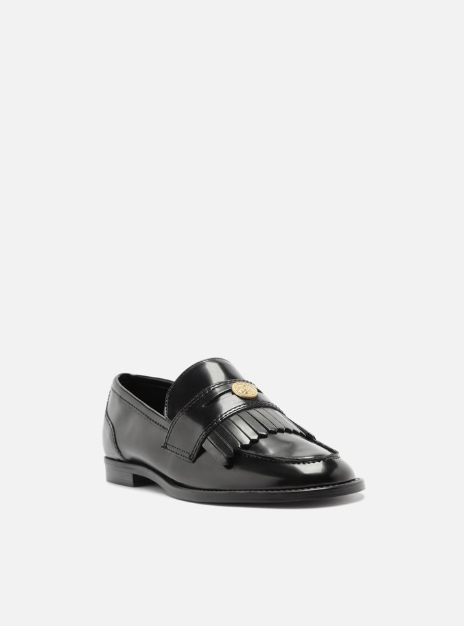 Mocassim Preto Bico Redondo Barbicacho