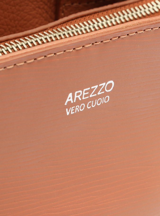 Bolsa Tote Marrom Couro Bella Pequena