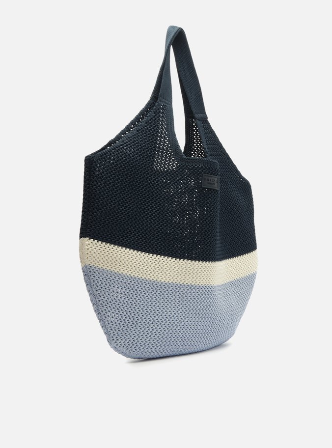 Bolsa Shopping Azul Crochê Grande Mayra