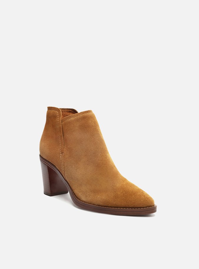 Bota Salto Médio Marrom