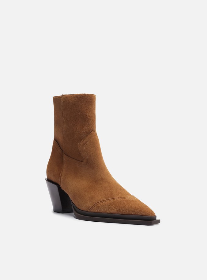 Bota Marrom Acamurçada Cano Curto Western