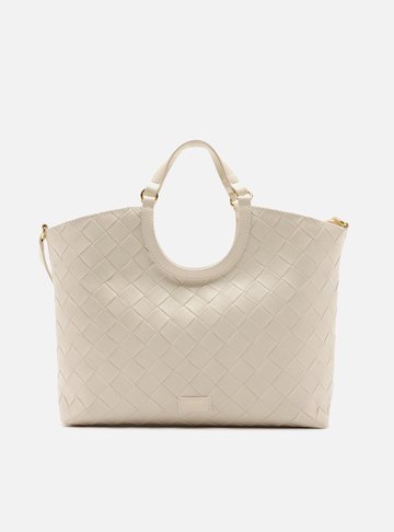 Bolsa Tote Off-White Tressê Grande Tag