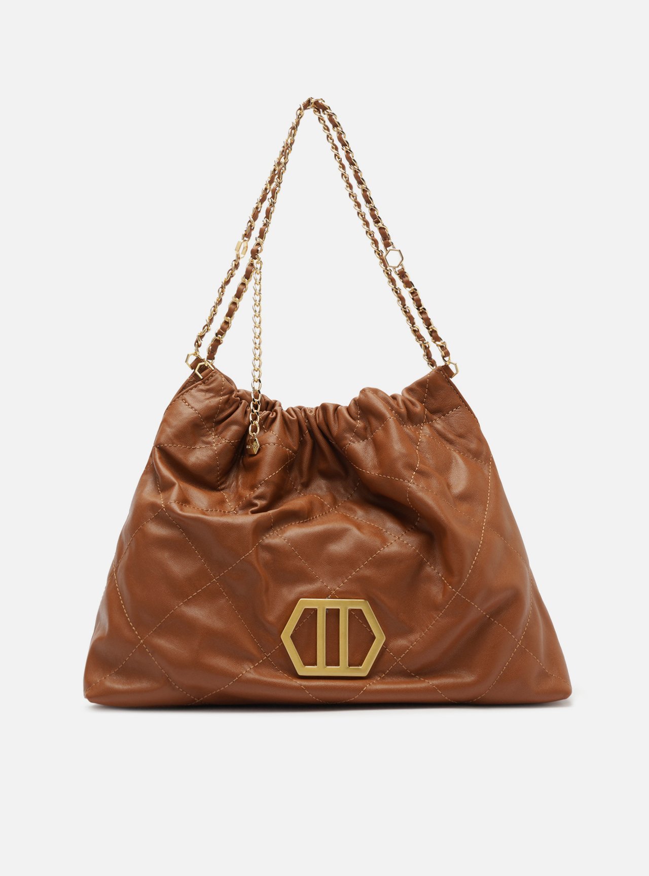 Bolsa Hobo Marrom Couro Esther Grande — foto 1