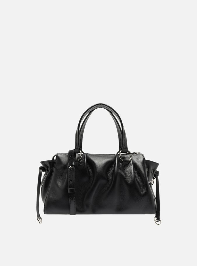 Bolsa Tote Couro Preta Média