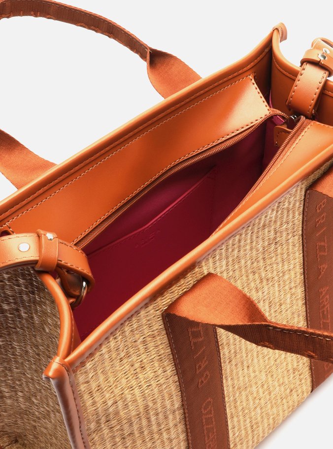 Bolsa Tote Multicolorida Palha Brizza