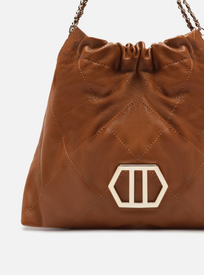 Bolsa Hobo Marrom Couro Esther Grande