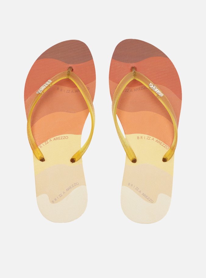 Chinelo de Dedo Laranja Ondas Essential Brizza