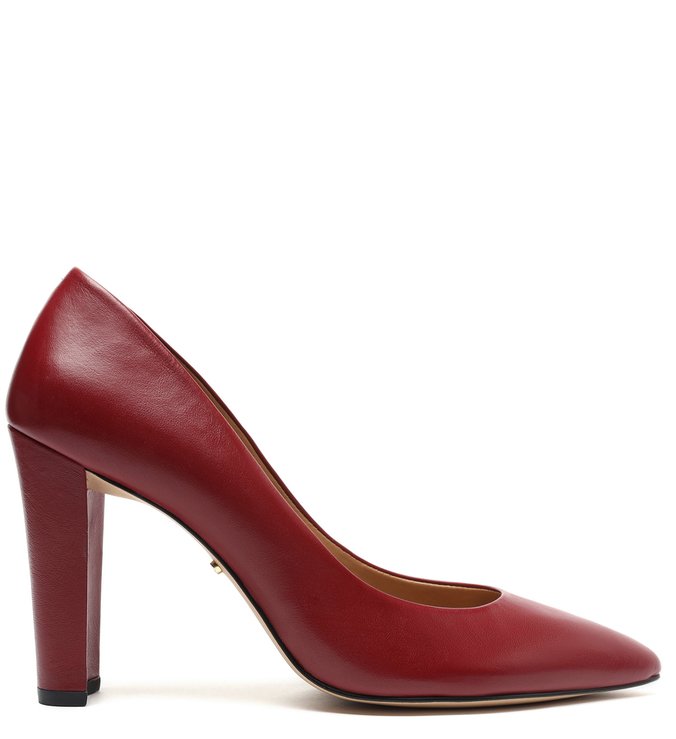 Scarpin Vermelho Salto Bloco