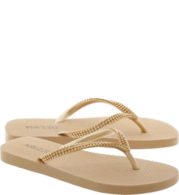 Kit Chinelo Glam Nude Pedrarias