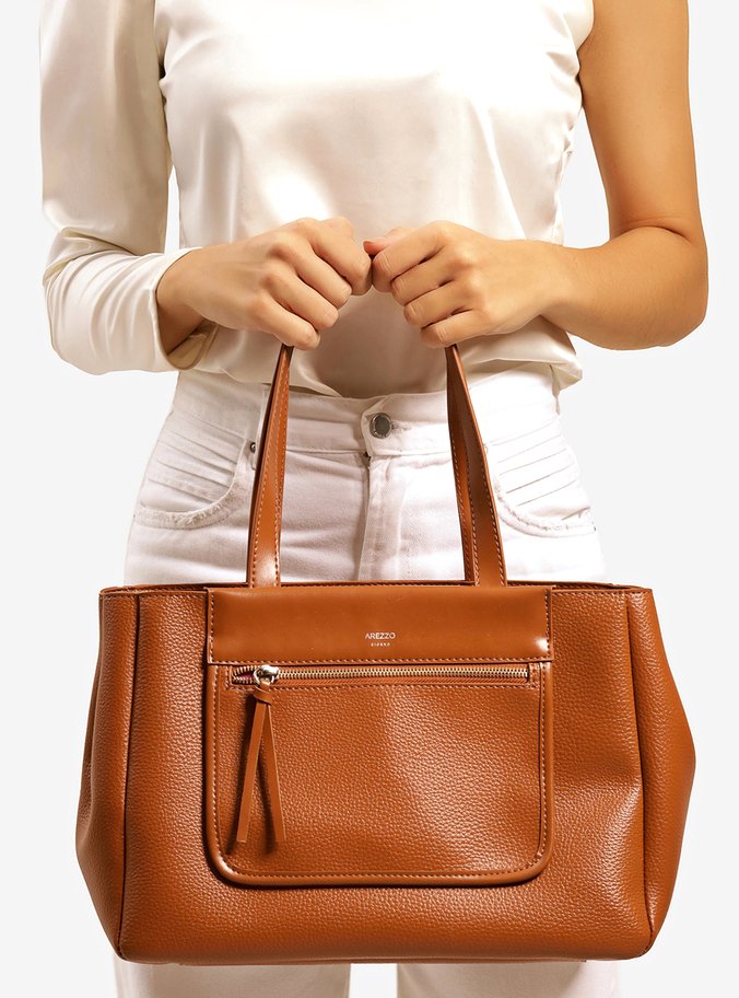 Bolsa Shopping Marrom Bolso Grande