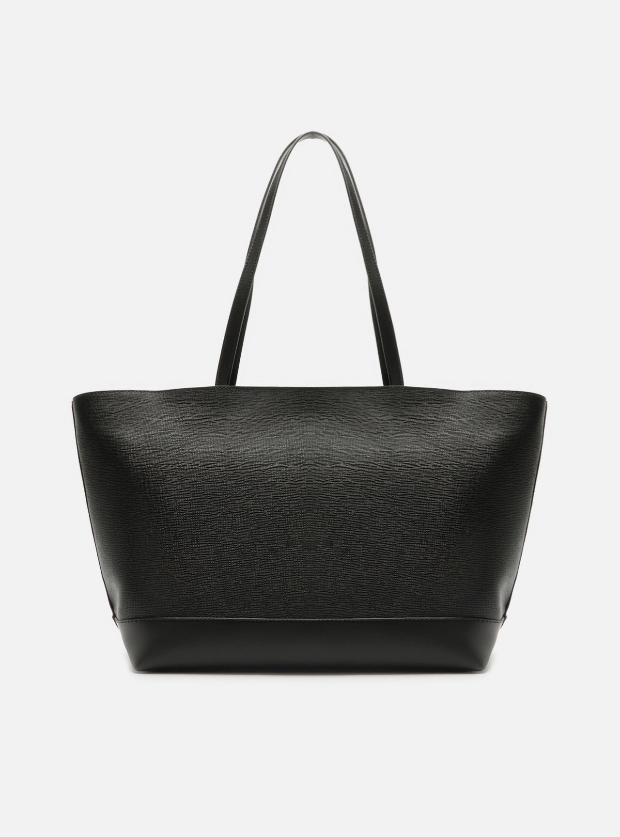 Bolsa Shopping Preta Grande Metais Dourados — foto 3