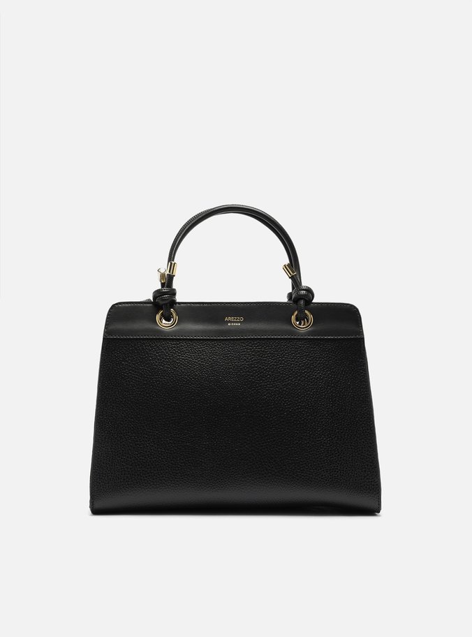 Bolsa Tote Preta Média Enrolados