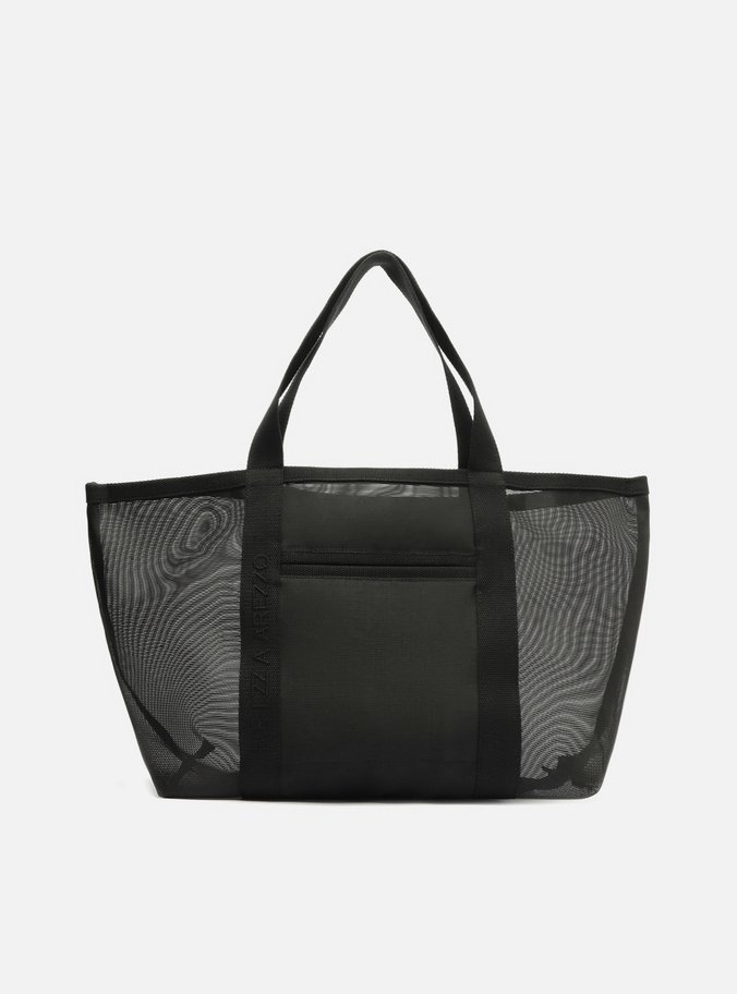 Bolsa Shopping Tela Preta