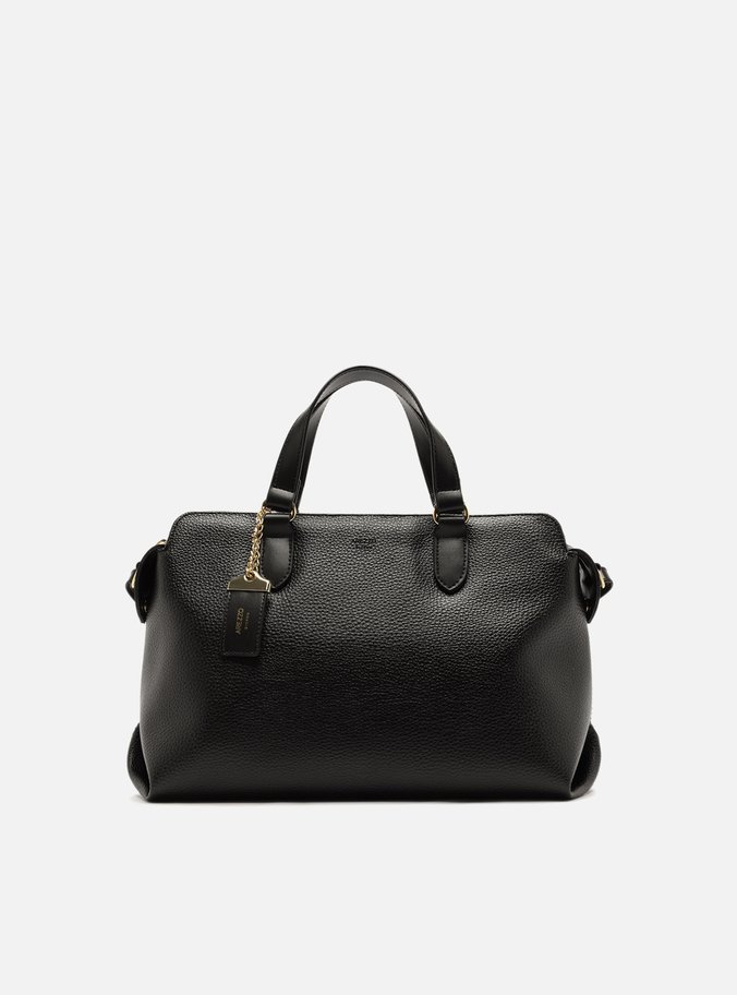 Bolsa Tote Preta Média Tag Básica