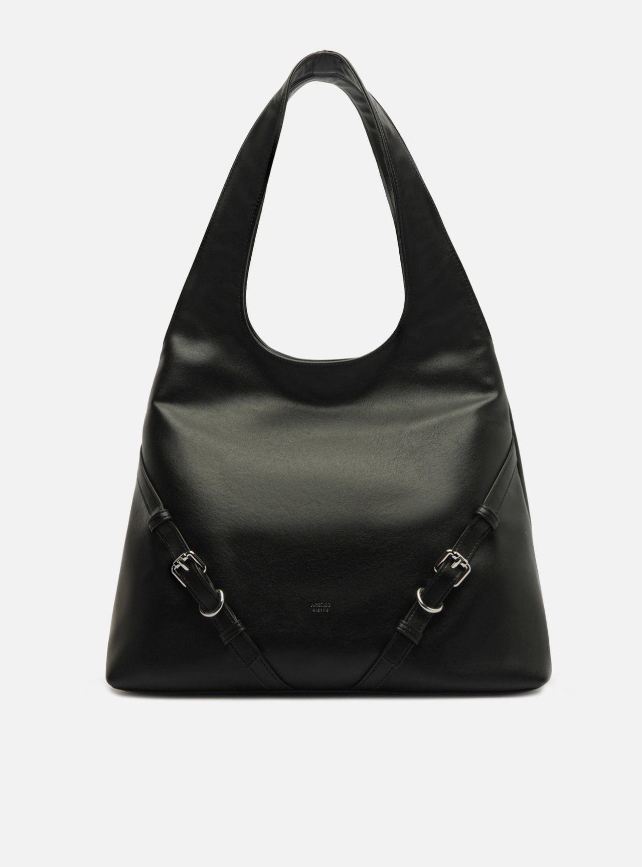 Bolsa Hobo Preta Grande Fivelas — foto 1