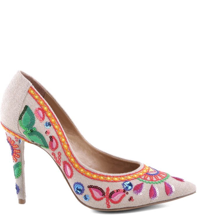 Scarpin Flower Power