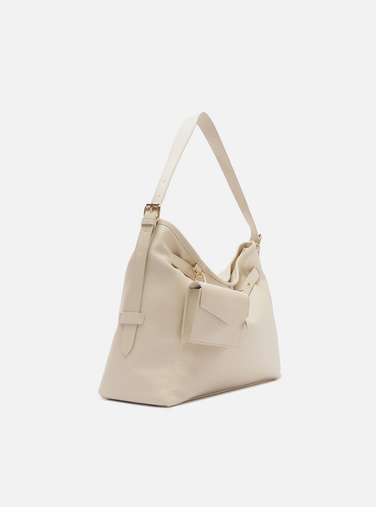 Bolsa Hobo Off White Grande Metais — foto 2
