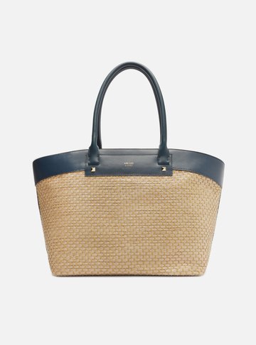 Bolsa Shopping Palha Grande Azul