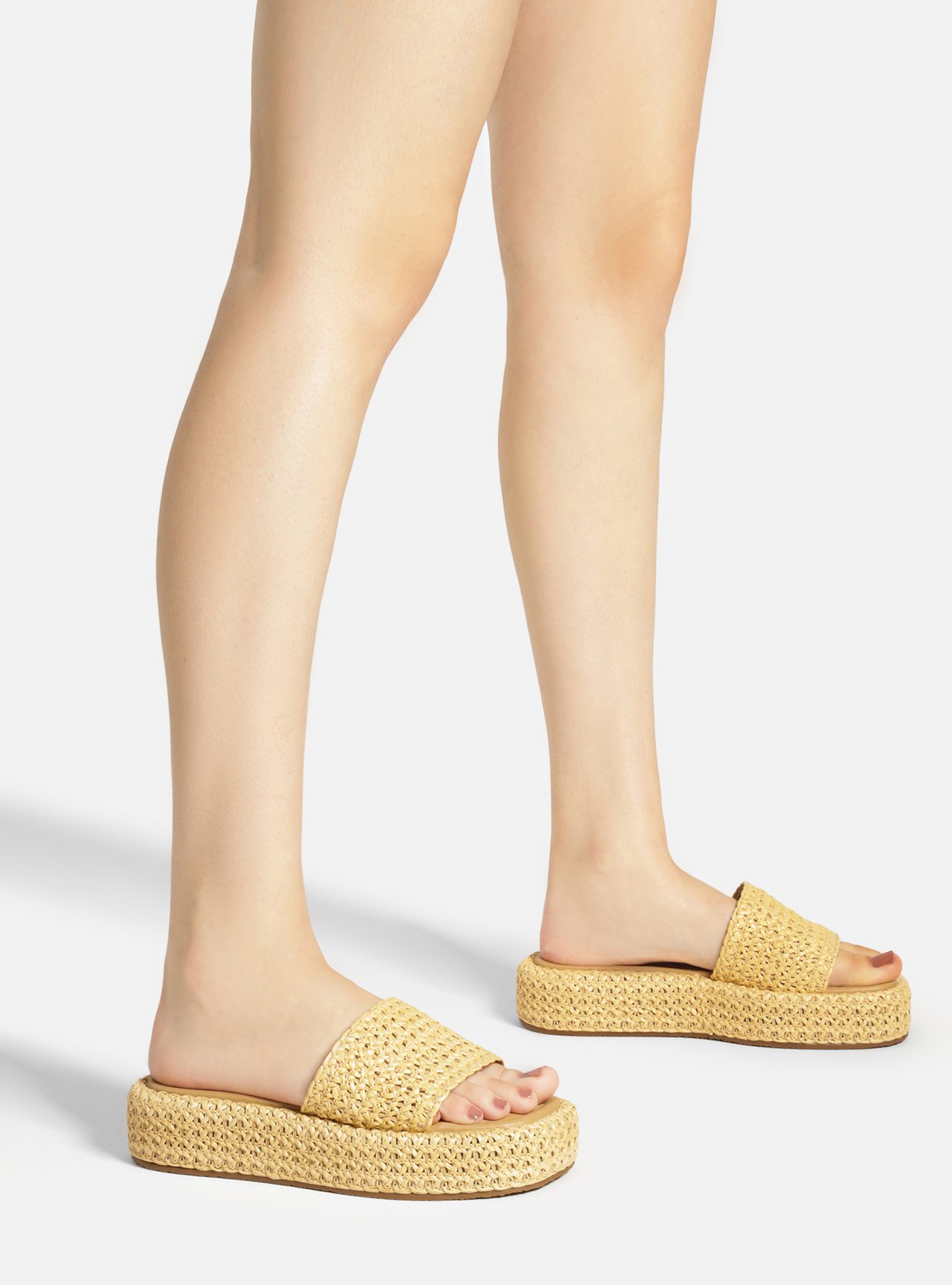 Tamanco Palha Natural Flatform Tira Emma — foto 6