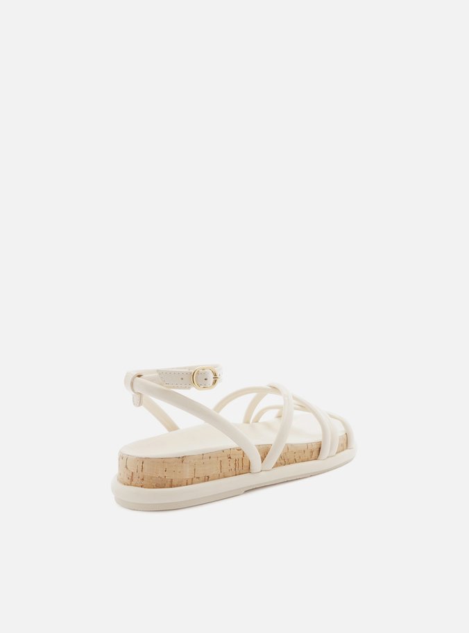 Sandália Papete Off-White Tiras